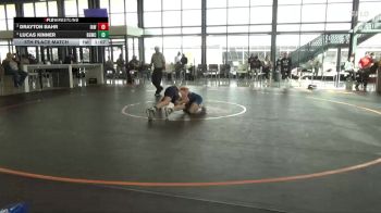 130 lbs 5th Place Match - Lucas Kinner, Big Game Wrestling Club vs Drayton Bahr, Immortal Athletics WC