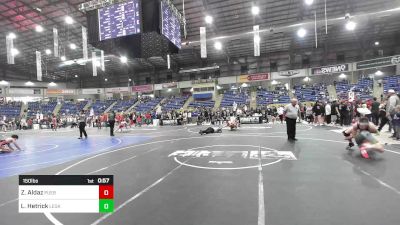 150 lbs Round Of 32 - Zach Aldaz, Pueblo East vs Landon Hetrick, Legacy