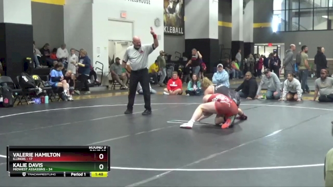 170 lbs Round 3 (16 Team) - Kalie Davis, Midwest Assassins vs Valerie ...