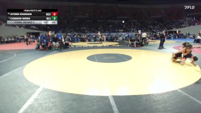 6A Boys 120 lbs Cons. Round 4 - Connor Wren, Nelson Boys vs Ayden Khanjan, Westview Boys