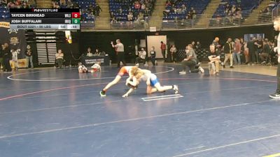 90 lbs Consy Pigtails - Taycen Birkhead, Wilson Area vs Josh Buffalari, Iroquois