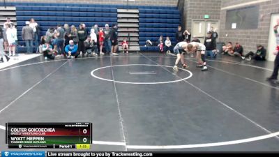 90 lbs Quarterfinal - Colter Goicoechea, Grizzly Wrestling Club vs Wyatt Meppen, Thunder Ridge Outlaws