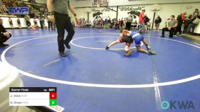 73 lbs Quarterfinal - Jesse Voss, Skiatook Youth Wrestling vs Greyson Dixon, Pryor Tigers