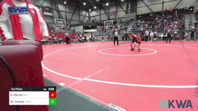 55 lbs 3rd Place - Ben Bartel, Bartlesville Wrestling Club vs Waylon Cooper, Sperry Wrestling Club