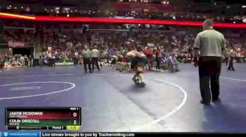 3 lbs Quarterfinal - Jakob McGowan, Fort Madison vs Colin Driscoll, Waukee