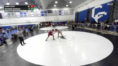 215 lbs Champ. Round 2 - Chris Lopez, La Quinta High School vs Maximus Madrigal, Team Credo