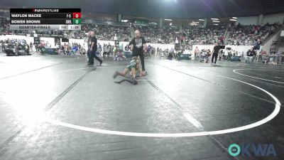 55 lbs Quarterfinal - Waylon Macke, F-5 Grappling vs Bowen Brown, Shelton Wrestling Academy