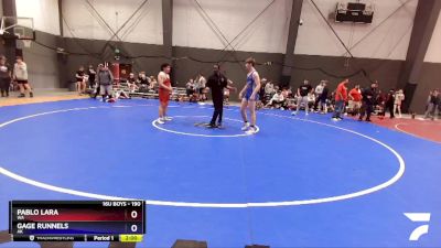 190 lbs Quarterfinal - Pablo Lara, WA vs Gage Runnels, AK