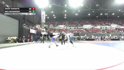 170 lbs Cons. Round 3 - Brady Garoutte, Moorcroft Mat Masters vs Max Richardson, Summit Wrestling Club