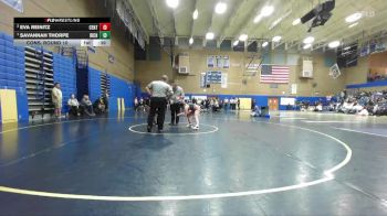 115lbs Cons. Round 10 - Eva Reinitz, Centralia (Girls) vs Savannah Thorpe, Richland (Girls)