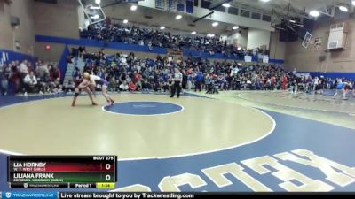 135lbs Champ. Round 2 - Liliana Frank, Edmonds-Woodway (Girls) vs Lia Hornby, W. F. West (Girls)