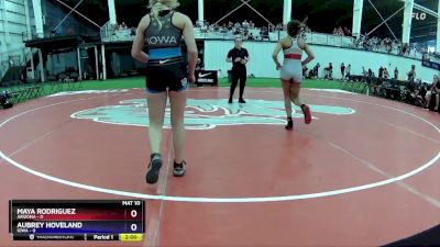 102 lbs Round 4 (6 Team) - Maya Rodriguez, Arizona vs Aubrey Hoveland, Iowa