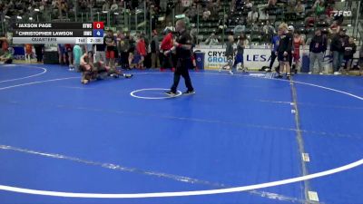 138 lbs Quarters - Jaxson Page, BTWC vs Christopher Lawson, Iron Rams Wrestling Club