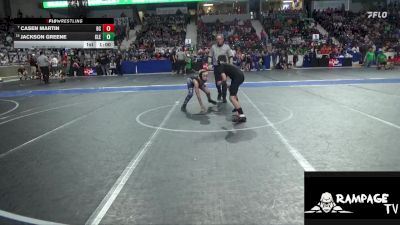 95 lbs Cons. Round 1 - Casen Martin, Bourbon County vs Jackson Greene, Clearwater