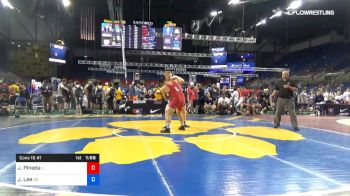 220 lbs Cons 16 #1 - Joseph Pineda, Illinois vs Jonathan Lee, Oregon