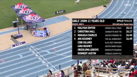 Youth Girls' 200m, Finals 5 - Age 13