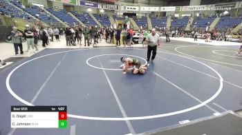 90 lbs Round Of 16 - Samuel Dagel, Legends Of Gold vs Christopher Johnson, Bear Cave WC