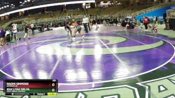 155 lbs Cons. Round 2 - Kha`Liyah Delva, Fort Pierce Central vs Naomi Simmons, Gateway HS