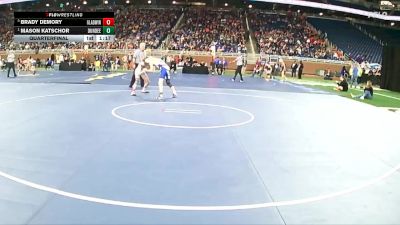 D3-113 lbs Quarterfinal - Mason Katschor, Dundee vs Brady Demory, Gladwin HS