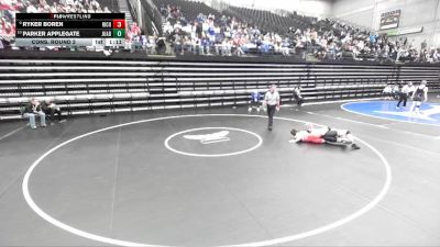 3A 144 lbs Cons. Round 2 - Parker Applegate, Juab vs Ryker Boren, Richfield