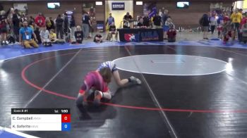 33 kg Cons 8 #1 - Colter Campbell, Anchorage Youth Wrestling Academy vs Kanoa Saferite, NOVA Wrestling Club