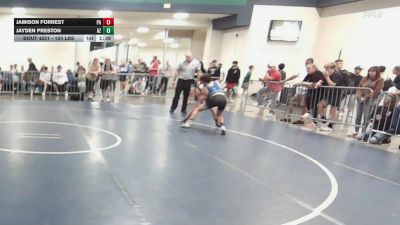 120 lbs Consi Of 64 #2 - Jamison Forrest, PA vs Jayden Preston, AZ