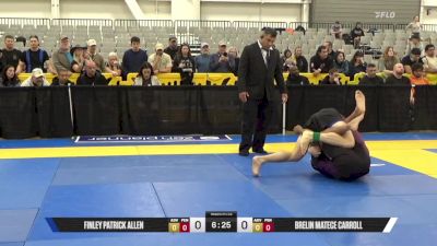 Brelin Matece Carroll vs Finley Patrick Allen 2025 World IBJJF Jiu-Jitsu No-Gi Championship