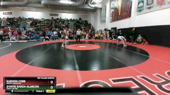 138 lbs 1st Place Match - D`mitri Garza-Alarcon, Fort Lupton vs Kaemon Cobb, Rocky Mountain