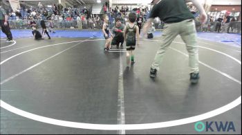 45 lbs Consolation - Ezra New, Marlow Outlaws vs Jaxson Dunn, Cotton County Wrestling Club