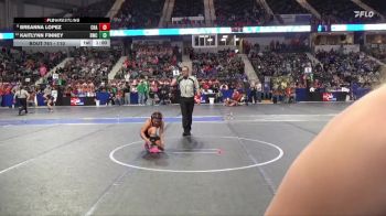 110 lbs Cons. Round 2 - Breanna Lopez, Chapman vs Kaitlynn Finney, Beloit Wrestling Club