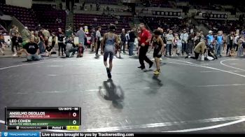 86 lbs Quarterfinal - Leo Cohen, Black Fox Wrestling Academy vs Anselmo DeOllos, Nebraska Elite Wrestling Club