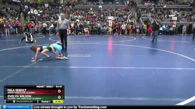 54-61 lbs Round 1 - Mila Sebolt, Sebolt Wrestling Academy vs Evelyn Wilson, Hammer Time Wrestling Academy