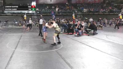 110 lbs Consi Of 8 #2 - Landon Bartee, Power Half Wrestling Academy vs Colton Carey, Pinelands