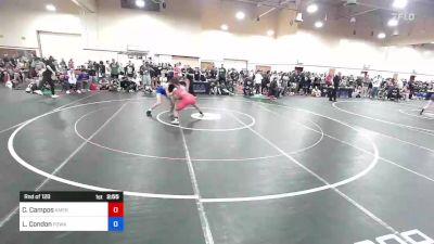79 kg Rnd Of 128 - Caleb Campos, American University vs Lucas Condon, Poway High School Wrestling