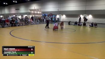 155 lbs Round 3 (8 Team) - Kiley Vinson, Charlie`s Angels-FL Blk vs Madisen Pulis, Beauty And Beasts