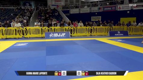 Saja Heather Saddon vs Hanna Marie Lapointe 2025 Pan IBJJF Jiu-Jitsu No-Gi Championship