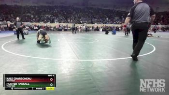 4A-190 lbs Quarterfinal - Hunter Hadsall, Tecumseh vs Kale Charboneau, Wagoner