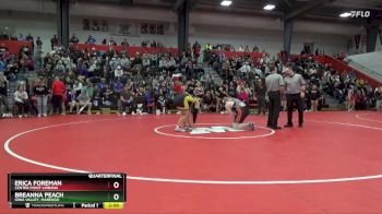 235 lbs Quarterfinal - Breanna Peach, Iowa Valley, Marengo vs Erica Foreman, Center Point-Urbana