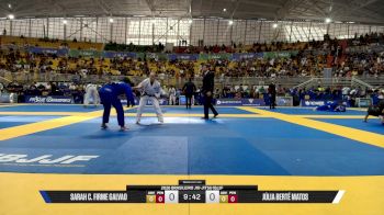 Júlia Berté Matos vs Sarah C. Firme Galvao 2026 Brasileiro Jiu-Jitsu IBJJF
