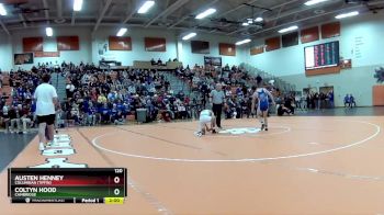 120 lbs Champ. Round 1 - Austen Henney, Columbian (Tiffin) vs Coltyn Hood, Cambridge
