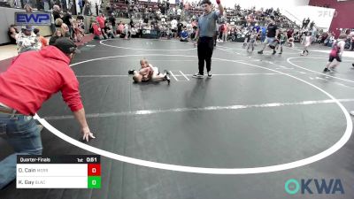 43 lbs Quarterfinal - Odysseus Cain, Morrison Takedown Club vs Kolter Gay, Blackwell Wrestling Club