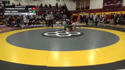 157 lbs Champ. Round 2 - Raymond Fitzgerald, Malvern Prep vs Tommy Gorski, St Edward