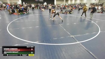 126 lbs Cons. Round 3 - Bronson Begley, Ohio vs Ethan Cordova, Spring Klein Wrestling Club