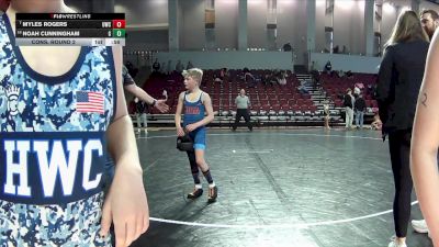 70 lbs Cons. Round 2 - Myles Rogers, Cavalier Wrestling Club vs Noah Cunningham, Smithfield Youth Wrestling