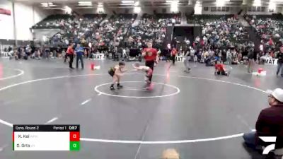 67 lbs Cons. Round 2 - Karter Kai, West Point Wrestling Club vs Damon Orta, East Butler