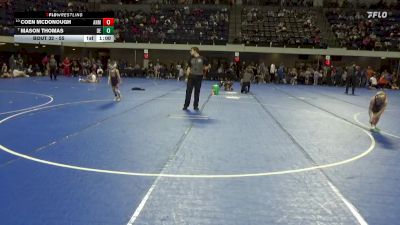 55 lbs Champ. Round 2 - Coen McDonough, ANML vs Mason Thomas, Dc Elite