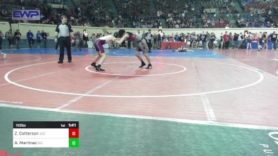 110 lbs Round Of 64 - Zeke Catterson, Jenks vs Adrian Martinez, Del City