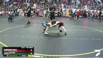 49 lbs Quarterfinal - Anderson Rich, Black Knights Youth WC vs Colin Dietzel, Dexter WC