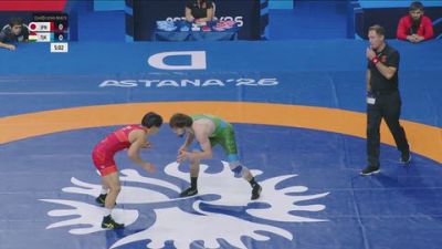 70 kg Qualif. - Yuma Tomiyama, Japan vs Mustafo Akhmedov, Tajikistan