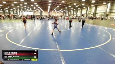 72 lbs Rd# 1 9:00am Friday - Beckett Moyer, Iowa Black vs Zayne Young, SouthWest Elite